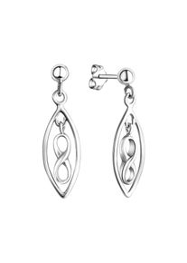 Vivance Damen Paar Ohrhänger "925-Sterling Silber rhodiniert", ONE-SIZE, Silber 925 (Sterlingsilber), weiß, Silber 925 (Sterlingsilber), Ohrringe