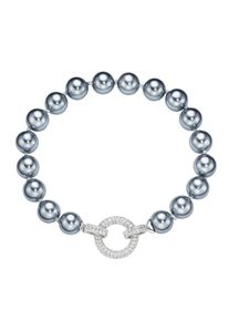 Lady Damen Armband, Perlen, grau, Perlen, Armbänder