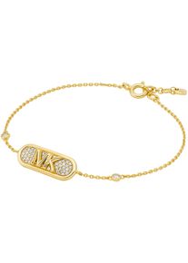 Michael Kors Damen Armband "Schmuck Geschenk Silber 925 ARMKETTE PAVÉ EMPIRE LINK, MKC1730CZ", Silber 925 (Sterlingsilber), gold, Silber 925