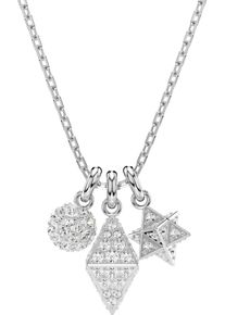 Swarovski Damen Kette mit Anhänger "Schmuck Geschenk Halskette Dextera, 5700288", Metall, L: 38cm B: 5mm, silber, Metall, B:5mm, Halsketten, mit