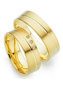 Phoenix PHÖNIX Trauring "Schmuck Geschenk Gold 333 Trauring Ehering LIEBE versch. Varianten", 55, 0,03 ct SI = kleine Einschlüsse mit Brillanten, Gelbgold
