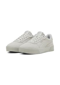 Puma Sneaker "Carina 2.0 SD Sneakers Damen", Gr. 38, grau, Obermaterial: Textil, Kuhleder; Futter: Textil; Innensohle: Textil; Laufsohle: Gummi,