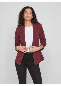 Vila Damen Kurzblazer "VIHER NEW 3/4 BLAZER -NOOS", rot, modisch, Gr. S, unifarben, Web, Obermaterial: 63% Polyester, 33% Viskose, 4% Elasthan, Blazer