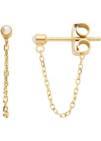 CIAO! BY LEONARDO Damen Paar Ohrstecker "Ohrring Elli CIAO, 023918", Edelstahl-Perlen, gold, CIAO BY LEONARDO, Edelstahl, Perlen, Ohrringe, mit Perle (imitiert)