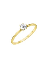 Vivance Damen Fingerring "375/- Gelbgold Zirkonia", 056 (17,8), Gold, gelb, Gold, Fingerringe