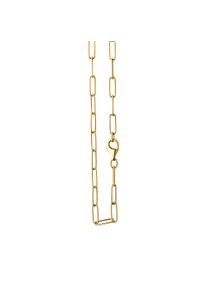 Vivance Damen Collierkettchen "925 Silber vergoldet Gliederkette glanz 45 cm", 45cm, Silber 925 (Sterlingsilber), L: 45cm B: 3.5mm, gelb, Silber 925