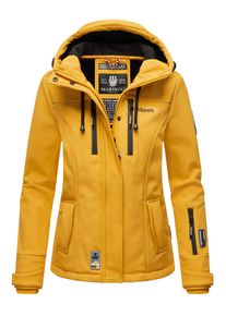 Marikoo Damen Softshelljacke "Kleine Zicke", gelb, Gr. M, Obermaterial: 98% Polyester, 2% Elasthan, Innenmaterial: 100% Polyester, Jacken, sportliche