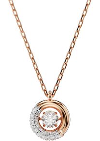 Swarovski Damen Kette mit Anhänger "Schmuck Geschenk Halskette Dextera, 5692257", Metall, L: 45cm, weiß, Metall, Halsketten, mit Swarovski Zirkonia