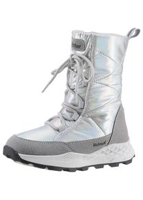 Richter Kinder Winterstiefel "Venture WMS: Weite weit", Gr. 34, silber, Textil, Nylon, glänzend, casual, Schuhe, Klettstiefel, Snowboots,