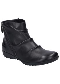 Josef Seibel Damen Stiefelette "Naly 61", Gr. 39, schwarz, Leder, casual, Schuhe, Reißverschluss Stiefel, Winterstiefelette mit kleinem Absatz