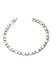 Vivance Damen Armband "Edelstahl poliert/matt 19+2cm", 19cm + 2cm, Edelstahl, weiß, Edelstahl, Armbänder