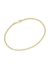 Smart Jewel Damen Armband "mit facettierten Kugeln, Silber 925", 19cm, Silber 925 (Sterlingsilber), gold, Silber 925 (Sterlingsilber), Armbänder