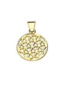Vivance Damen Ketten-Anhänger "333 Gold Motiv Blume des Lebens", ONE-SIZE, Gold, 0,5 g, gelb, Gold, Schmuckanhänger
