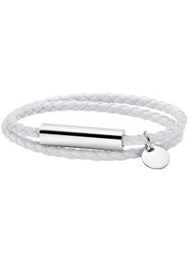 Damen Armband "Schmuck Geschenk Armband Mikrofaserleder/Edelstahl", Edelstahl-Lederfaserstoff, silber, ANISTON JEWELRY & WATCHES, Edelstahl,