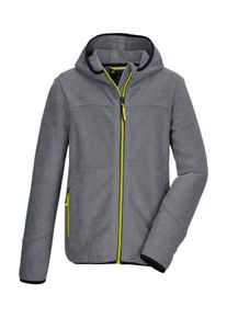 Killtec Kinder Fleecejacke "KOW 364 BYS KNTFLC JCKT", grau, sportlich, Gr. 152, Oberstoff: 74% Polyester, 26% Viskose, Futter: 100% Polyester, Jacken