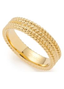 Leonardo Damen Fingerring "Theresia, 022866, 022867, 022868", 17, Edelstahl, 5mm, gold, Edelstahl, Fingerringe