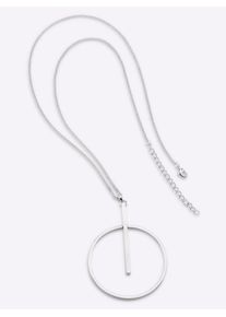 Heine Damen Kette mit Anhänger, silber, Metall, Halsketten