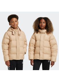 Kinder Outdoorjacke "DOWN JACKET ELO", beige, sportlich, Gr. 110, adidas originals, Obermaterial: 100% Polyamid. Wattierung: 80% Daunen, 20% Federn,