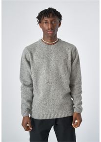 Cleptomanicx Herren Strickpullover "Spacer", grau, casual, Gr. XL, unifarben, 80% Wolle, 20% Polyamid, Pullover, mit lockerem Schnitt