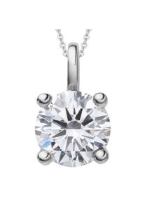 Vivance Damen Ketten-Anhänger "0.5 ct Diamant Brillant Anhänger aus 585 Weißgold", 0.5 ct mit Diamant, Weißgold 585-Gold, silber, Weißgold 585, Gold,