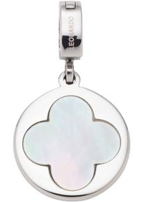 Leonardo Damen Charm-Einhänger "Anhänger Lida Clip&Mix, 023661", silber, Edelstahl, Charms, mit Perlmutt