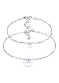 Elli Damen Schmuckset "Herz Mutter Tochter Herzchen Look 925 Silber", OneSize, silber, Silber 925 (Sterlingsilber), Schmuck-Sets