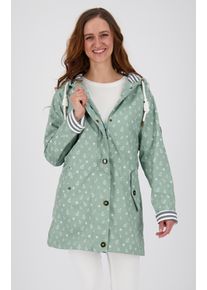 DEPROC Active Damen Regenjacke "Friesennerz ANKERGLUTZAUBER", grau, casual, Gr. 42, Obermaterial: 100% Polyurethan; Futter: 100% Polyester, Jacken,