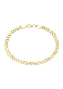 Luigi Merano Damen Panzerarmband "Panzerkette Doppelgliederung, Gold 375", 19cm, Gelbgold 375, gold, Gelbgold 375, Armbänder