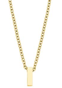 Amor Damen Kette mit Anhänger "Buchstabe A-Z, 2026731", I, Edelstahl, L: 45cm, gold, Edelstahl, Halsketten