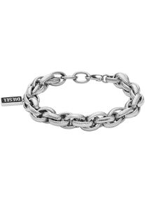 Diesel Armband "Schmuck Geschenk Edelstahl Armschmuck Gliederarmband, DX1514040", Edelstahl, schwarz, Edelstahl, Armbänder, mit Achat