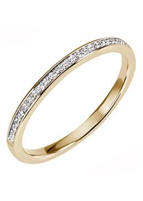 Firetti Damen Goldring "Schmuck Geschenk Gold 585, funkelnd, ca.1,90 mm breit, massiv", 58, 0,11 ct SI = kleine Einschlüsse, Gelbgold 585-Diamanten,