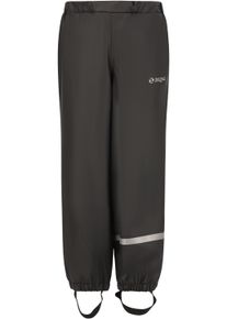 ZIGZAG Kinder Regenhose "Bison", schwarz, klassisch, Gr. 140, unifarben, 100% Polyester, Hosen, mit praktischen Fußschlaufen