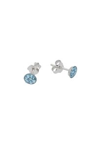 Vivance Damen Paar Ohrstecker "Blaue Kristalle", Silber 925 (Sterlingsilber), silber, Silber 925 (Sterlingsilber), Ohrringe