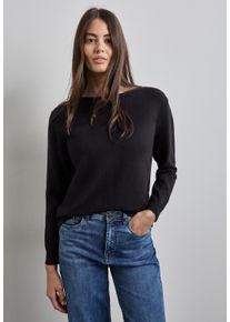 Street One Damen Strickpullover, lila, casual, Gr. 40, unifarben, Stoff, 30% Polyester, 29% Polyacryl, 21% Viskose, 20% Nylon, Pullover, mit