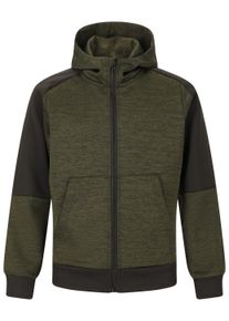 ZIGZAG Herren Sweatshirt "Manhattan", grün, casual, Gr. 110, unifarben, 95% Polyester, 5% Elasthan, Sweatshirts, mit kuscheliger Kapuze