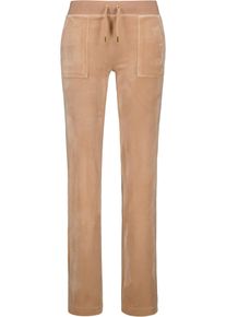 Juicy Couture Damen Sweathose "DEL RAY TRACKPANT GOLD HARDWARE Damen", braun, Gr. XS, 95% POLYESTER 5% ELASTAN, Hosen, Trainingshose Damen,