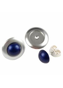 DeMarie Damen Paar Ohrstecker "eloxiertes Aluminium", blau, Metall, Ohrringe