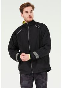 Endurance Herren Laufjacke "Earlington", schwarz, sportlich, Gr. L, mehrfarbig, 100% Polyester, Jacken, mit extra großen reflektierenden Elementen