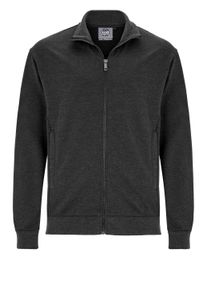 Herren Sweatjacke, grau, sportlich, Gr. XXL, Ahorn Sportswear, bestickt, unifarben, 100% Baumwolle, Sweatjacken, in sportlichem Design