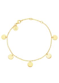 PURELEI Damen Armband "Schmuck Geschenk Kalea, Plättchen, Kreis, rund, Bracelet-Kalea", Edelstahl, gold, Edelstahl, Armbänder