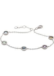 Firetti Damen Armband "Schmuck Geschenk Silber 925 Armschmuck Armkette Kreis", Silber 925 (Sterlingsilber), bunt, Silber 925 (Sterlingsilber),