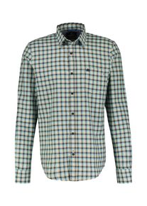 Lerros Herren Karohemd "Lerros Kariertes Langarmhemd für Herren", blau, Gr. L, 100% Baumwolle, Hemden