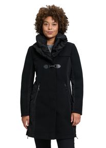 Gil Bret Damen Langmantel, schwarz, casual, Gr. 36, unifarben, Web, Obermaterial: 100% Polyester, Mäntel, mit Schalkragen