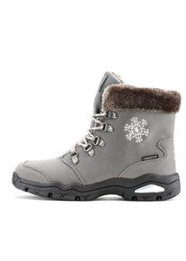 Lascana Damen Winterstiefelette, Gr. 38, grau, Obermaterial: 100% Synthetik. Futter: 100% Polyester. Decksohle: 100% Polyester. Laufsohle: 100%