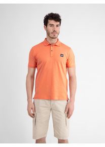 Lerros Herren Poloshirt "Lerros Unifarbenes Poloshirt", orange, Gr. S, 95% Baumwolle; 5% Elasthan, Shirts