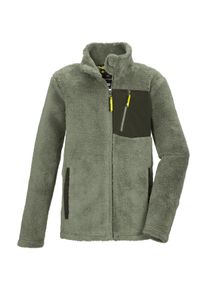 Killtec Kinder Fleecejacke "KOW 363 BYS FLC JCKT", grün, sportlich, Gr. 176, Oberstoff 1: Oberseite: 100% Polyester, Rückseite: 65% Polyester, 35%