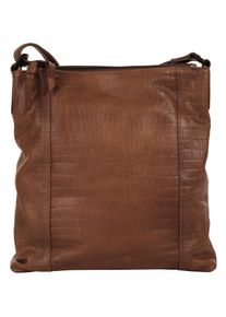 Betty Barclay Damen Umhängetasche, braun, Leder, Reptilienprägung, Taschen, echt Leder
