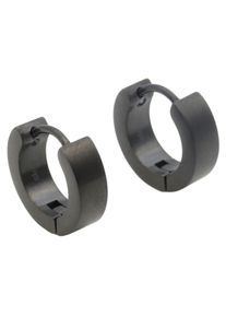 Firetti Damen Paar Ohrstecker "Schmuck Geschenk Ohrschmuck", Edelstahl, schwarz, Edelstahl, Ohrringe, Made in Germany