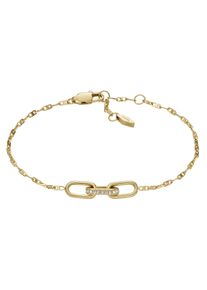 Fossil Damen Armband "HERITAGE D-LINK, JF04525710", Edelstahl, gold, Edelstahl, Armbänder