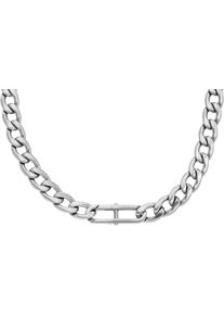 Fossil Damen Kette ohne Anhänger "Schmuck Geschenk Edelstahl Halskette Heritage D-Link, JF04769040", Edelstahl, L: 51cm B: 18mm, silber, Edelstahl,